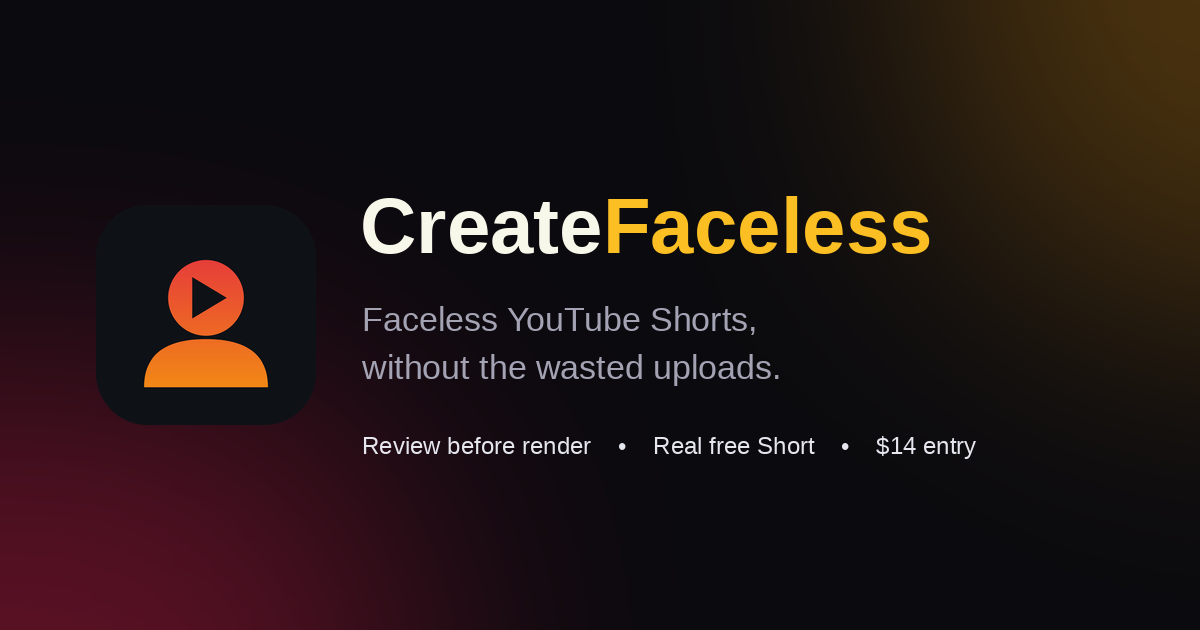 CreateFaceless screenshot